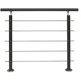 TREBA Geländer-Set AB10 150 cm Aluminium Anthrazit