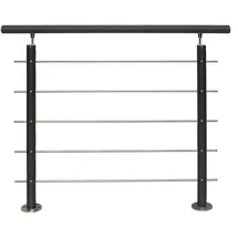 TREBA Geländer-Set AB10 150 cm Aluminium Anthrazit