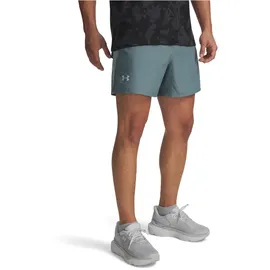 Under Armour 5'' Launch Laufshorts Herren 587 - jasper blue/serpentine/reflective M