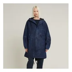 G-Star Unisex. D26399-D317-H274 Rembrandt Denim Parka blau (L), Lässig, Bio-Baumwolle, Nachhaltig