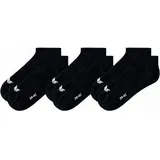Erima Füßlinge 3er Pack Schwarz 39-42