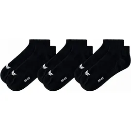Erima Füßlinge 3er Pack Schwarz 39-42