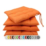 ZOLLNER Stuhlkissen 40 x 40 cm Orange