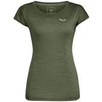 Salewa Puez Melange Dry W S/S Tee Dark Olive