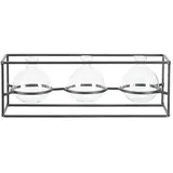 Möbel Kraft Metalllaterne  Schwarz  Metall,Glas