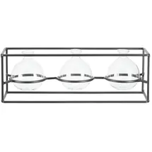 Möbel Kraft Metalllaterne  Schwarz  Metall,Glas