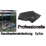 NEU Netz mit Gummizug! Sandkastenabdeckung 1x1m! Staubschutz Laubschutz Gewebepl