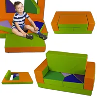 Kindersofa 4in1 Puzzle Spielsofa Spieltisch Matratze Spielmatratze Kindercouch