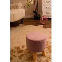 My Flair Hocker, mit 4 Füßen in natur/rose rosa