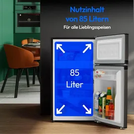 Medion MD37689 Kühl-Gefrierkombination (85 l, 850 mm hoch, Grau)