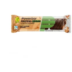 POWERBAR Proteinriegel Protein + Vegan Low Sugar Salz-Mandel-Karamell