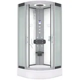 AcquaVapore Komplettdusche Duschkabine Fertigdusche Dusche D58-60m1-ec 100x100 Cm Mit 2k Scheiben Versiegelung