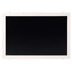 Wetterfeste Outdoor Kreidetafel mit Holzrahmen / Weiß 55x55cm