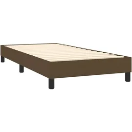 vidaXL Boxspringbett 100 x 200 cm Dunkelbraun