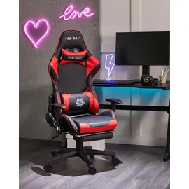 Beliani Victory Gaming-Stuhl Schwarz/Rot für PC