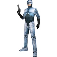 Funidelia | Robocop Kostüm für Herren Polizei, 80er Jahre - Kostüme für Erwachsene & Verkleidung für Partys, Karneval & Halloween - Größe L-XL - Grau/Silber