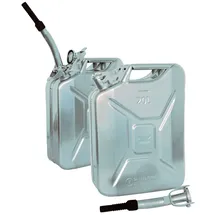 Baumarktplus Benzinkanister 2x 20 l Silber