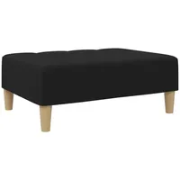 VidaXL Fußhocker Schwarz 77x55x31 cm Stoff