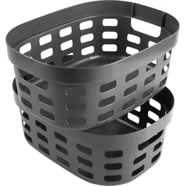 SUNWARE Sigma Heimkorb 15 Liter Anthrazit | 2 Stk - Schwarz