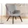 s-style möbel Loungesessel Lenari Cord 71 x 96 x 86 cm Grau