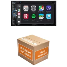 JUST SOUND best choice for caraudio Autoradio Alpine INE-W611D für Mitsubishi Outlander CWO Lenkradfernbedienung Nav
