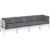 vidaXL 4-tlg Garten-Lounge-Set mit Kissen Kiefer Massivholz Modell 45