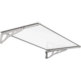 Trendline Vordach Nancy 140 x 90 cm mit Polycarbonat-Abdeckung