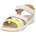 Sandale SPARKLE in Weiß/Gelb Gr 27