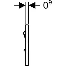 Geberit Urinalsteuerung Typ 01 pneumatisch, Round, weiß-alpin