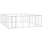 vidaXL Outdoor-hundezwinger Verzinkter Stahl 36,3 m2