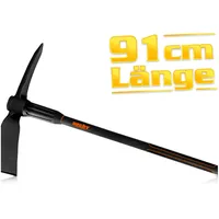Hecht Spitzhacke mit Stiel Kreuzhacke | 91 cm Länge