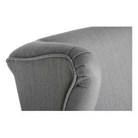 Konsimo Ohrensessel Stralis Webstoff 82 x 108 x 80 cm Grau mit Kissen