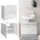 Vicco Waschbeckenunterschrank FREDDY Weiß hochglanz 60 x 56 cm,