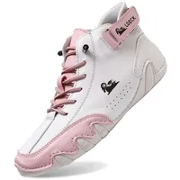 Sportschuhe Damen Alpaca Barfuss Schuhe Damen Ergonomischer Sommer Barfußschuhe Paar Wasserdicht & Schmerzlindernder Leder-Barfußschuh Atmungsaktive Orthopädische Barfuss - 46 EU