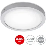 Briloner LED Deckenleuchte 30 cm chrom-matt