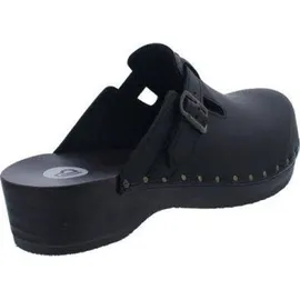 Berkemann Riemen-Toeffler Clogs Schwarz - Gr.: 40,5