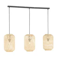 Schöner Wohnen SCHÖNER WOHNEN-Kollektion Pendelleuchte Calla Rattan & Geflecht Braun