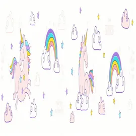 ascreation A.S. Création Borte selbstklebend Einhörner 5 m rosa weiß (369831)