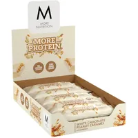 More Nutrition More Protein Bar, 10 x 50 g Riegel, White Chocolate Peanut Caramel