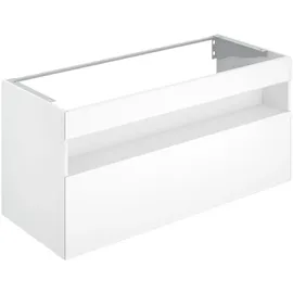 Keuco Waschtischunterschrank 1 Auszug 120 x 62,5 x 49 cm Inox Lack Seidenmatt / Inox Glas satiniert