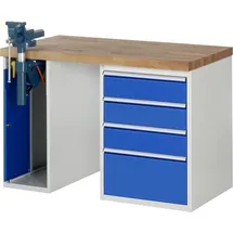 Rau Werkbank 7510A2, B1250xT700xH890mm, 4x Schublade-TA, 1x SSKL