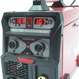 Apex Digital 3in1 Schutzgas Schweißgerät 200A Fülldraht MIG/MAG WIG (13963)