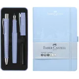 Faber-Castell 205284 - Schreibset Poly mit Kugelschreiber XB, Füller B und Notizbuch - DIN A5, 194 Seiten, 100 g/m2