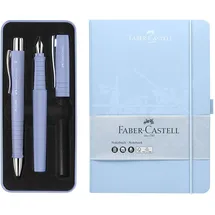 Faber-Castell 205284 - Schreibset Poly mit Kugelschreiber XB, Füller B und Notizbuch - DIN A5, 194 Seiten, 100 g/m2