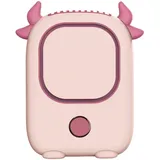 Tragbarer, Klingenloser Nackenventilator, Usb-aufladbar, Dämonenrosa – Mini-tisch- Und Handventilator