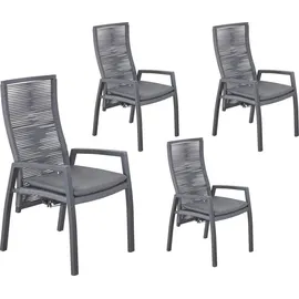 LC Garden Diwo Gartenstuhl 63 x 57 x 107 cm grau 1 St.