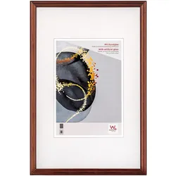 walther + design Select Holzrahmen Kunstglas, 20x30 cm, BRAUN