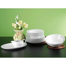 SELTMANN WEIDEN Seltmann Platte Rondo 38,4 x 26,3 cm Porzellan Weiß XL (Extra Large)