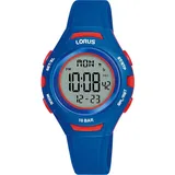 Lorus Kinder Digital Quarz Uhr 0 mm Silikonarmband Blau