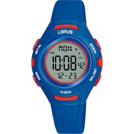 Lorus Kinder Digital Quarz Uhr 0 mm Silikonarmband Blau